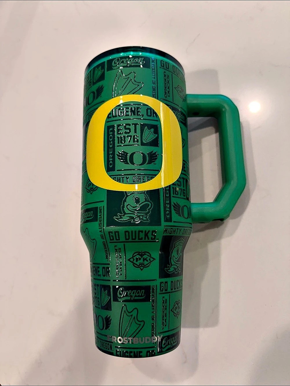 Frost Buddy Oregon Ducks Tumbler Green & Yellow